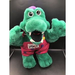 Vintage Knuffel Crocodile Hugo, Ischgl Plush Stuffed Animal Retro 12”‎